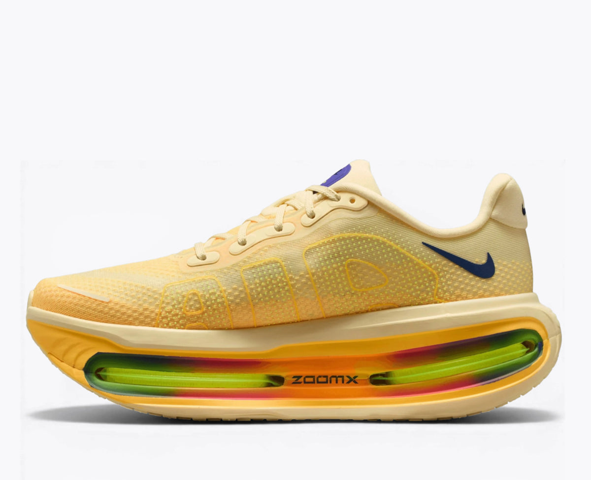 Nike Vomero Premium – Alabaster / Citron Pulse | 55mm ZoomX + Dual Air Zoom Pods 10mm Drop ~351g Max Cushion Daily Running Shoe