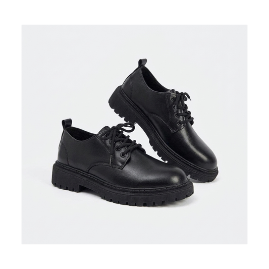 Men's Black, Cream and Navy Platform Dress Shoes