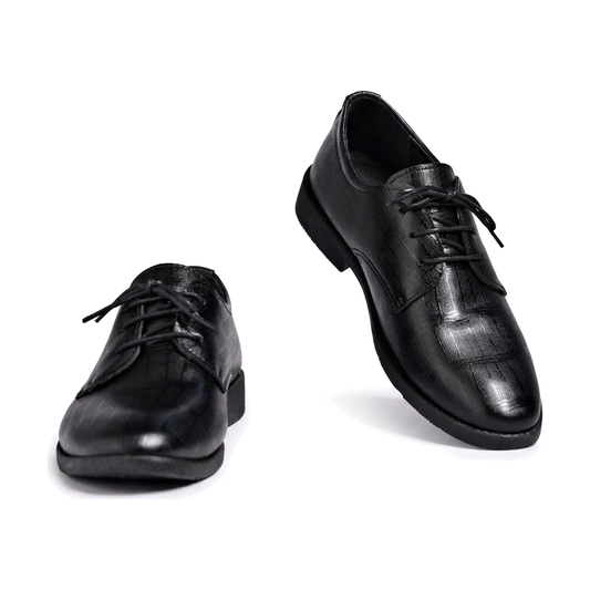 Men's Black, Navy and Silver Dress Shoes