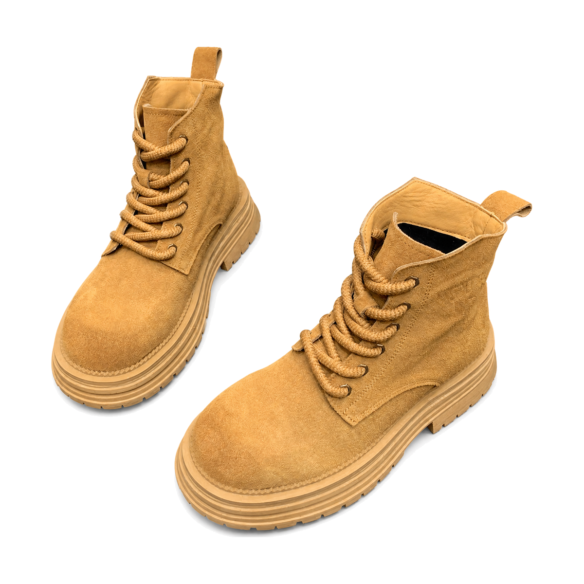 Men's Tan, Olive and Green High-Top Boots