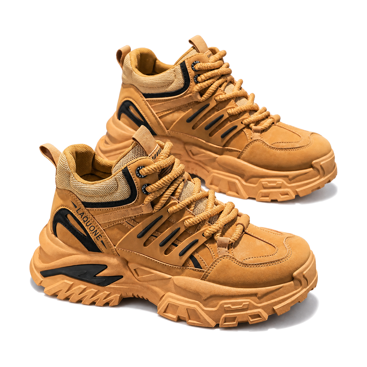 Men's Tan Rugged Hiking Sneakers