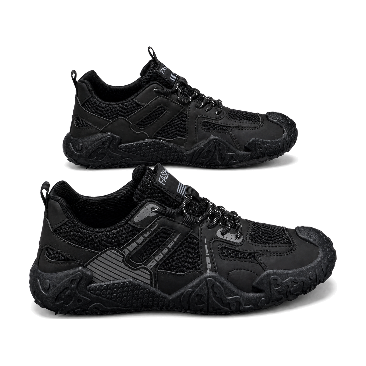 Men's Triple Black Rugged Outdoor Sneakers